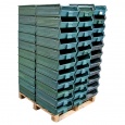 Palletaanbieding metalen stapelbak, magazijnbak type 14/7-2 groen 450x320x145