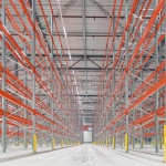 Palletstelling AR T2 L2, 6000x3600(1653)x1100 mm (hxbxd) 4 niveaus aanbouwsectie