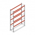 Palletstelling AR T2 L2, 6000x3600(1653)x1100 mm (hxbxd) 4 niveaus beginsectie