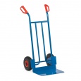 Stalen steekwagen 250 kg 1150 mm met rubberbanden, extra grote schep