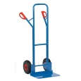 Stalen steekwagen 300 kg 1300 mm met rubberbanden, extra grote schep