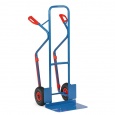 Stalen steekwagen 300 kg 1300 mm met rubberbanden, extra grote schep en glijstrips