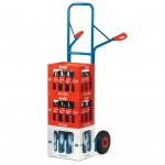 Stalen steekwagen 300 kg 1600 mm met luchtbanden
