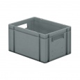Transportkrat Euronorm plastic bak, krat TK0 400x300x210 grijs