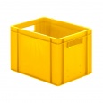 Transportkrat Euronorm plastic bak, krat TK0 400x300x270 geel