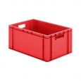 Transportkrat Euronorm plastic bak, krat TK0 600x400x270 rood