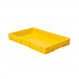 Transportkrat Euronorm plastic bak, krat TK0 600x400x75 geel