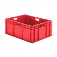 Transportkrat Euronorm plastic bak, krat TK0 800x600x320 rood