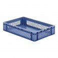 Transportkrat Euronorm plastic bak, krat TK1 600x400x120 blauw