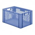 Transportkrat Euronorm plastic bak, krat TK1 600x400x320 blauw
