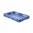 Transportkrat Euronorm plastic bak, krat TK1 600x400x75 blauw