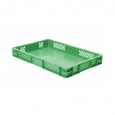 Transportkrat Euronorm plastic bak, krat TK1 600x400x75 groen