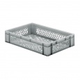 Transportkrat Euronorm plastic bak, krat TK2 600x400x120 grijs