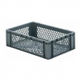 Transportkrat Euronorm plastic bak, krat TK2 600x400x175 grijs