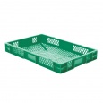Transportkrat Euronorm plastic bak, krat TK2 600x400x75 groen