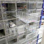 Tussenschot voor assortimentskast, onderdelenkast 132 bakken 1810x780x230 mm (hxbxd)