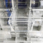 Tussenschot voor assortimentskast, onderdelenkast 132 bakken 1810x780x230 mm (hxbxd)
