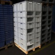 Voordeelpartij 32 Auer EG 64/22 stapelbakken, magazijnbakken 600x400x220mm gebruikt