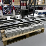 Voordeelpartij gebruikte Bruynzeel legbordstelling 2630x1500x375mm (hxbxd) 2 secties 7 niveaus