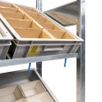Voordeelrij bakkenstelling HD met 3 niveaus bakken 2000x5200x400mm (hxbxd) 4 secties