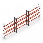 Voordeelrij bandenstelling grootvak AR 2250x6240x400mm (hxbxd) 3 secties 3 niveaus antraciet