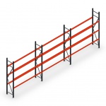 Voordeelrij bandenstelling grootvak AR 2250x6240x500mm (hxbxd) 3 secties 3 niveaus blauw