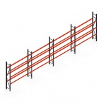 Voordeelrij bandenstelling grootvak AR 2250x6700x400mm (hxbxd) 4 secties 3 niveaus antraciet