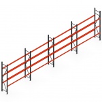Voordeelrij bandenstelling grootvak AR 2250x6700x500mm (hxbxd) 4 secties 3 niveaus antraciet