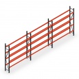 Voordeelrij bandenstelling grootvak AR 3000x6240x400mm (hxbxd) 3 secties 4 niveaus antraciet
