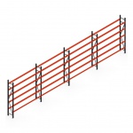 Voordeelrij bandenstelling grootvak AR 3000x6700x400mm (hxbxd) 4 secties 5 niveaus antraciet