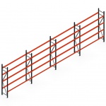 Voordeelrij bandenstelling grootvak AR 3000x6700x500mm (hxbxd) 4 secties 4 niveaus antraciet
