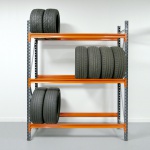 Voordeelrij bandenstelling grootvak AR 3000x6700x500mm (hxbxd) 4 secties 5 niveaus antraciet