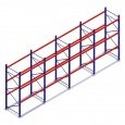 Voordeelrij deels gebruikte AR T1 palletstelling 3000x2250x1100mmmm (hxbxd) - 4 secties 3 niveaus