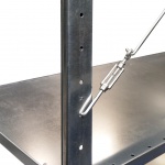 Voordeelrij deels gebruikte legbordstelling Heavy Duty 2200x5200x500mm (hxbxd) 4 secties 5 niveaus 150 kg