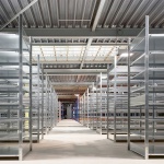Voordeelrij deels gebruikte legbordstelling Heavy Duty 3250x5200x500mm (hxbxd) 4 secties 7 niveaus 150 kg