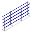 Voordeelrij gebruikte Bito palletstelling 5230x11280x1100, 3 secties 3 niveaus 