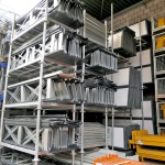 Voordeelrij gebruikte Dexion HI280 legbordstelling Verzinkt 3000x6700x400mm (hxbxd) 5 secties 7 niveaus