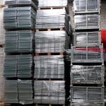 Voordeelrij gebruikte Dexion HI280 legbordstelling Verzinkt 3000x6700x400mm (hxbxd) 5 secties 7 niveaus