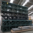 Voordeelrij gebruikte Hovuma palletstelling met diepteliggers blauw