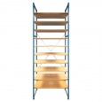 Voordeelrij gebruikte legbordstelling Lundia 2885x5180x500mm (hxbxd) 5 secties 10 niveaus