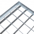 Voordeelrij gebruikte legbordstelling Meta 3000x5350x600mm (hxbxd) 4 secties 8 niveaus