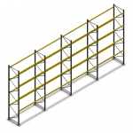 Voordeelrij gebruikte Link51 palletstelling 4800x11200x1100 mm (hxbxd) - 4 secties 4 niveaus