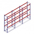 Voordeelrij gebruikte Mecalux palletstelling 6000x6980x1000 mm (hxbxd) - 3 secties 3 niveaus