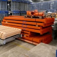 Voordeelrij gebruikte Mecalux palletstelling 6000x6980x1000 mm (hxbxd) - 3 secties 3 niveaus