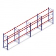 Voordeelrij gebruikte palletstelling Redirack 3000x11200x900mm (hxbxd) 4 secties 2 niveaus