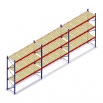 Voordeelrij gebruikte Ramada palletstelling 4500x11260x1000 mm (hxbxd) - 3 secties 3 niveaus incl. vlonders