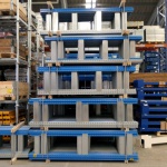 Voordeelrij gebruikte Schaefer R3000 legbordstelling 2500x5030x600mm (hxbxd) 5 secties 9 niveaus