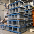 Voordeelrij gebruikte Schaefer R3000 legbordstelling 2500x5030x600mm (hxbxd) 5 secties 9 niveaus
