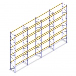 Voordeelrij gebruikte Standard palletstelling 7010x11300x900mmmm (hxbxd) - 4 secties 5 niveaus