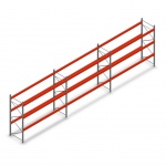 Voordeelrij gebruikte Vogelsang palletstelling 3000x11080x1100 mm (hxbxd) - 3 secties 3 niveaus